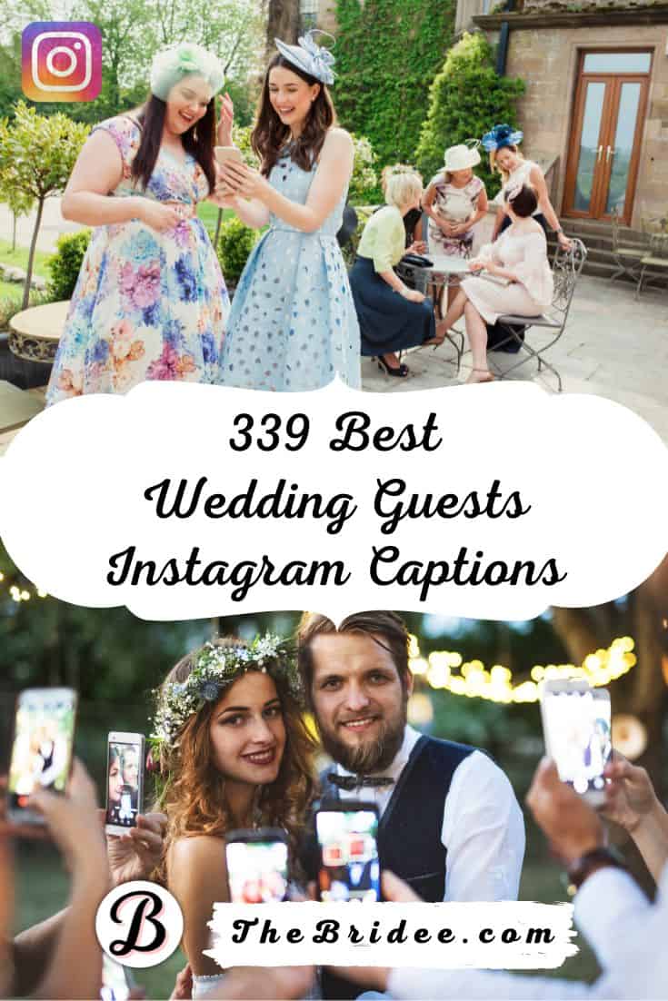 339 Best Wedding Guests Instagram Captions